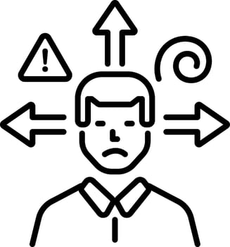 Neurodiversity hiring icon in line style vector