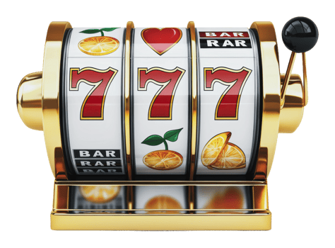 Vibrant classic three-reel slot machine png
