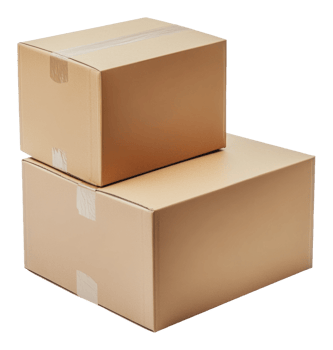 Brown boxes on a white background png