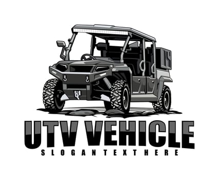 UTV Logo Illustration Design vector