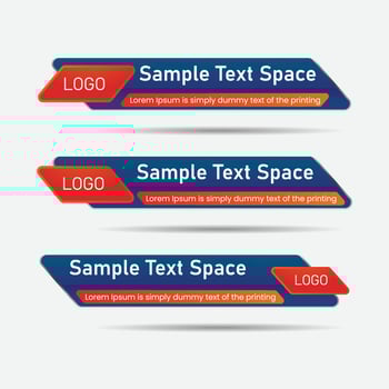 News Lower third banner template design of illustration vector