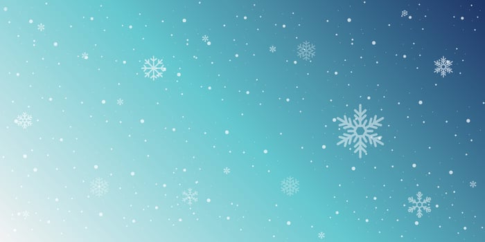 Winter background, snowflakes on a beautiful background, Christmas background for cards, snowfall. Snowy nature landscape vector