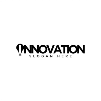Lighting technology innovation logo letter I design vector