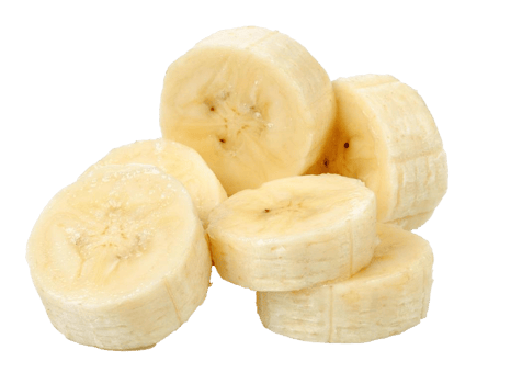 banana slice tropical healthy fruits png