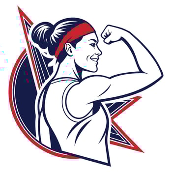 Fitness Logo for Growth and Gains. vector