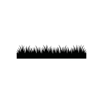Grass Silhouette Line Drawing Detailed Clipart for Floral Theme vector