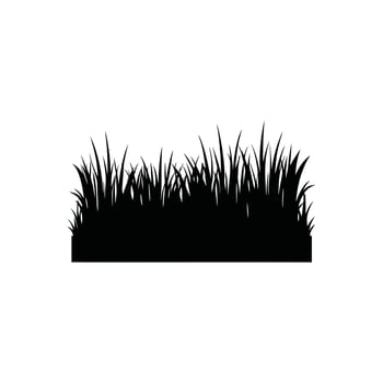 Stylized Grass Line Illustration Perfect for Eco-Friendly Graphic vector