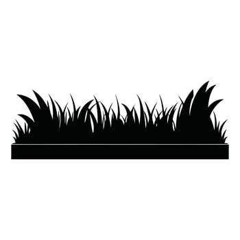 Nature-Inspired Grass Line Illustration Clipart for Eco-Project vector