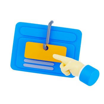 3D Clickbait Isolated Icon Illustration png