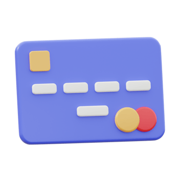 3D Debit Card Isolated Icon Illustration png
