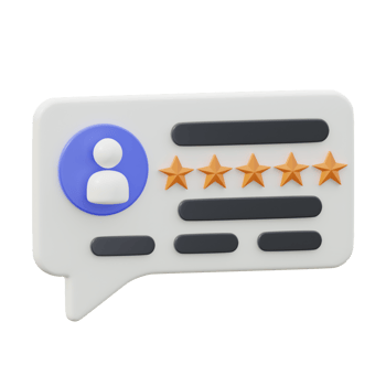 3D Good Review Isolated Icon Illustration png