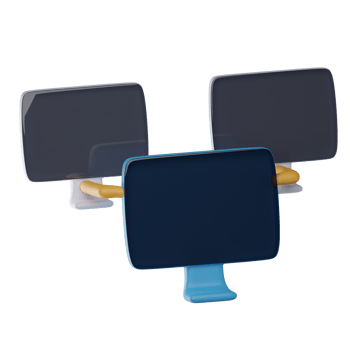 3D LAN Network Isolated Icon Illustration png