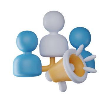 3D Marketing Network Isolated Icon Illustration png