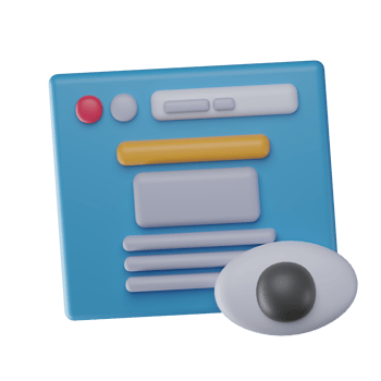 3D Page View Isolated Icon Illustration png