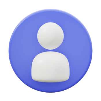 3D Profile Isolated Icon Illustration png