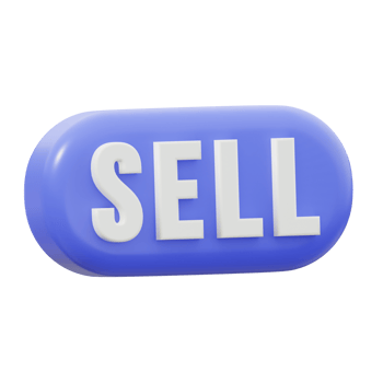 3D Sell Isolated Icon Illustration png