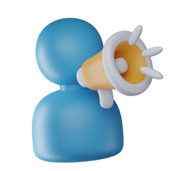 3D Speaker Isolated Icon Illustration png