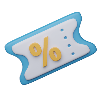 3D Voucher Isolated Icon Illustration png