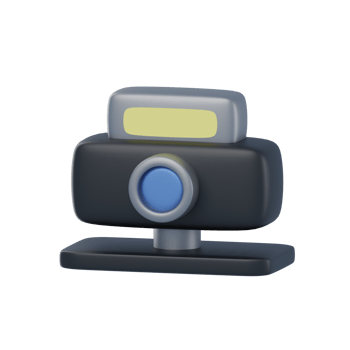 3D Webcam Isolated Icon Illustration png