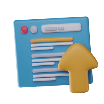 3D Website Ranking Isolated Icon Illustration png