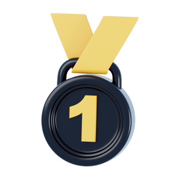 3D Medal Isolated Icon Illustration png