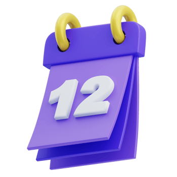 3D Calendar Isolated Icon Illustration png