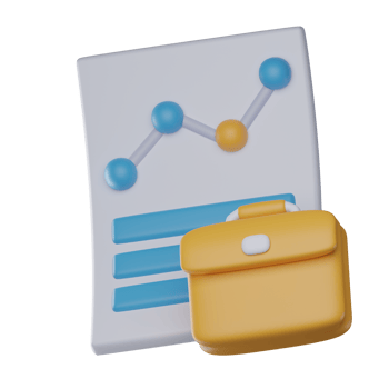3D Business Report Isolated Icon Illustration png