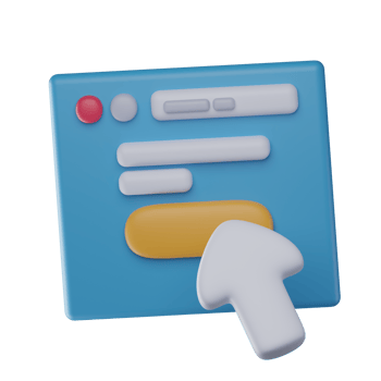 3D Call To Action Isolated Icon Illustration png