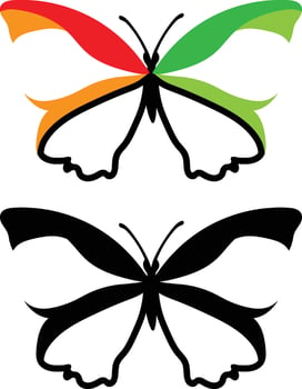 Colorful Realistic butterfly vector