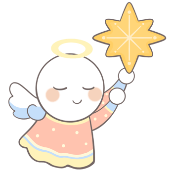 angel holding a star clipart png