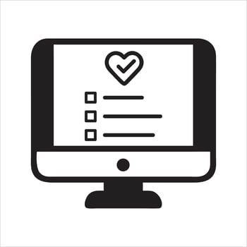 Health check icon. General health icon vector