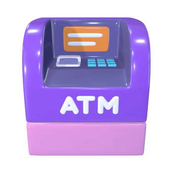 ATM 3D Illustration Icon png