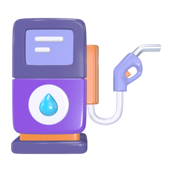Gas Station 3D Illustration Icon png