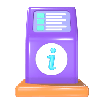 Information Kiosk 3D Illustration Icon png