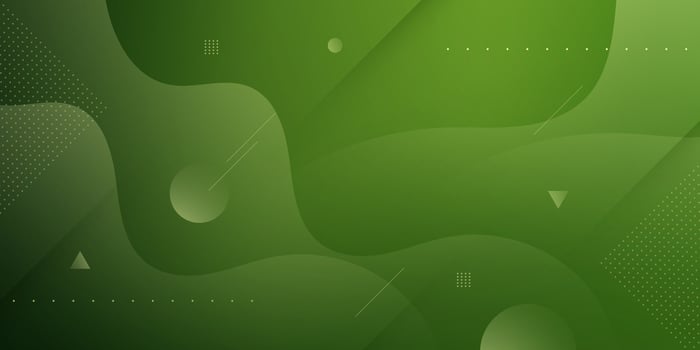 Green wave background with simple shape and lines pattern. Simple wave green design. Modern geometric shapes concept. vector