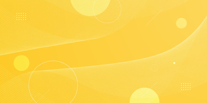 Bright and colorful abstract yellow geometric wave lines background. Simple color design with pattern. Fluid shapes composition. vector