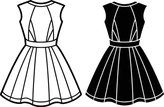 Modern Muse A-Line Dress vector
