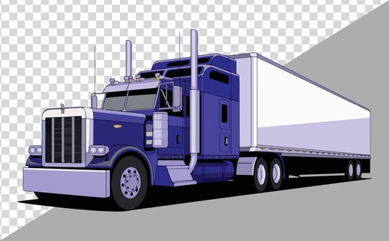 USA Delivery vehicles include lorries and semi truck, trailer, cargo vehicle. vector