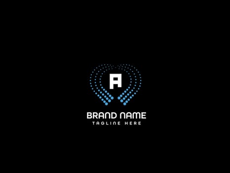 A modern letter logo vector