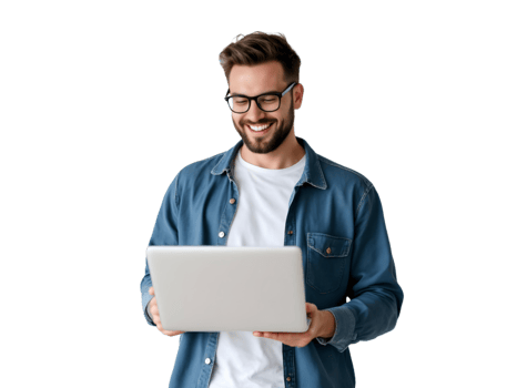 professionals man with laptop png