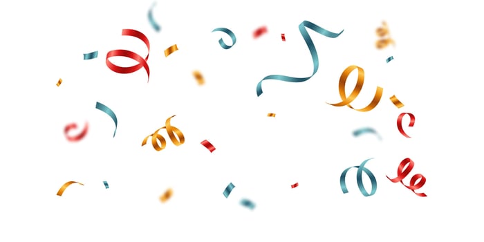 confetti background Stunning colors that zigzag down for the celebration. Festive decoration illustration vector