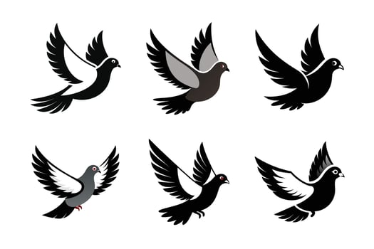 The Pigeon Full Length Fly vector