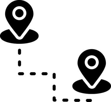 Location Glyph Icon Design vector