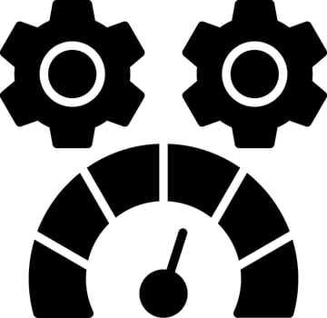 Speed Test Glyph Icon Design vector