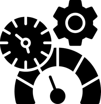 Timer Glyph Icon Design vector