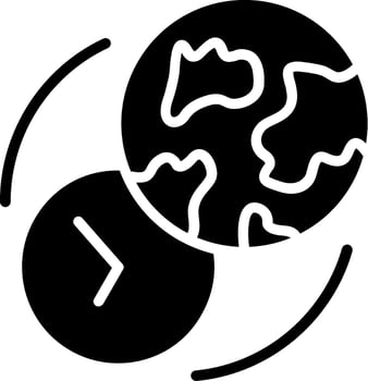 Time Glyph Icon Design vector