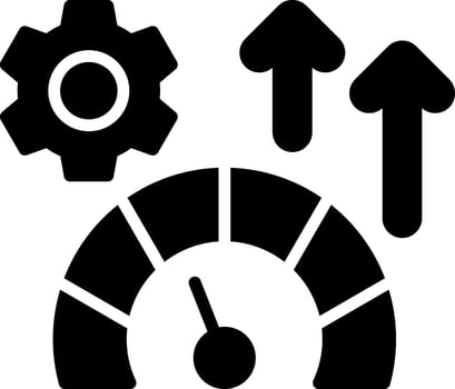 Productivity Glyph Icon Design vector
