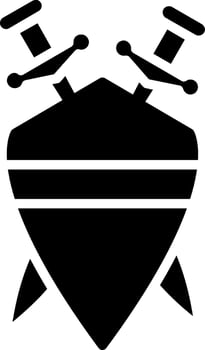 Shield Glyph Icon Design vector