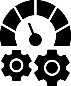 Optimization Glyph Icon Design vector