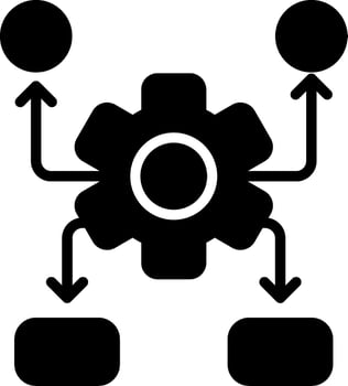 Settings Glyph Icon Design vector